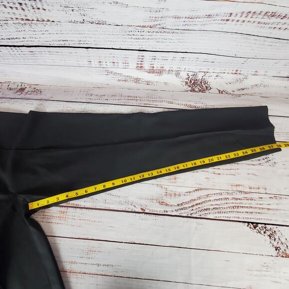 Peresteso Italian Virgin Wool Blend Black Dress Pants Ponte Seamed Size 42 (S) - Picture 10 of 10